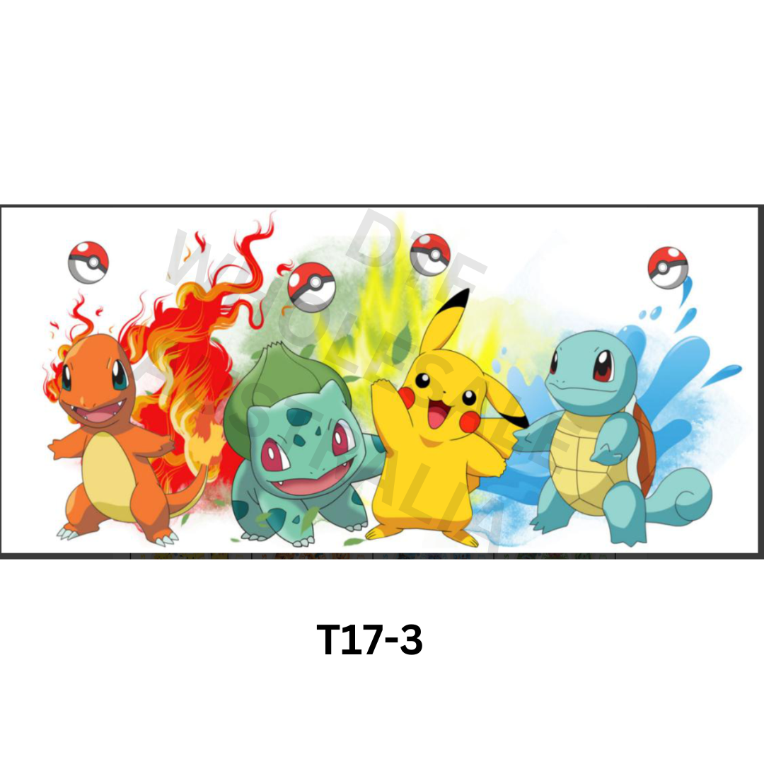 T17-3 -Pokemon - Libbey 16oz UV DTF