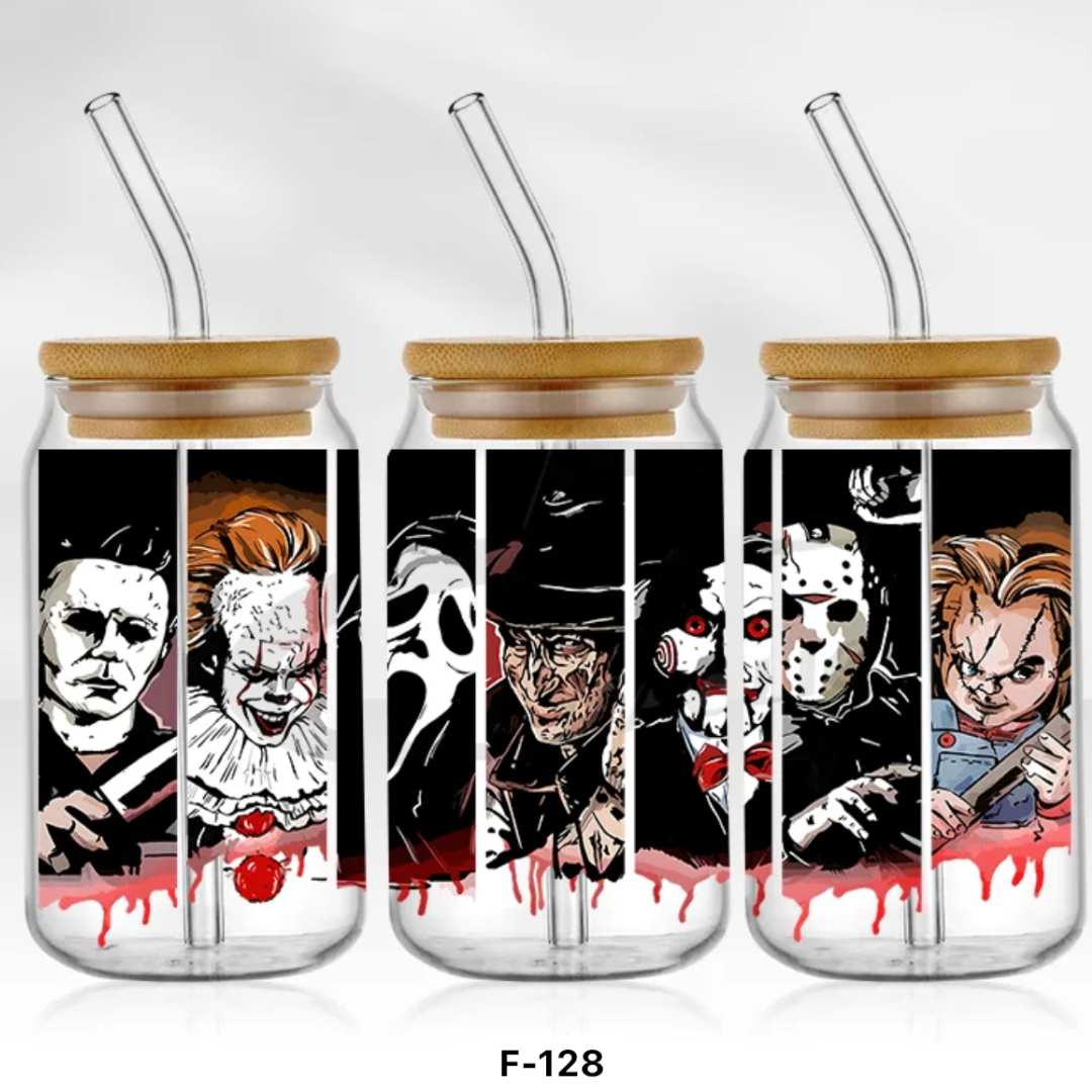 F-128 - Horror - Libbey 16oz UV DTF