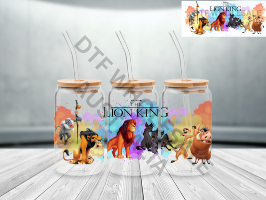 #6 DTF Custom - Lion king - Libbey 16oz UV DTF